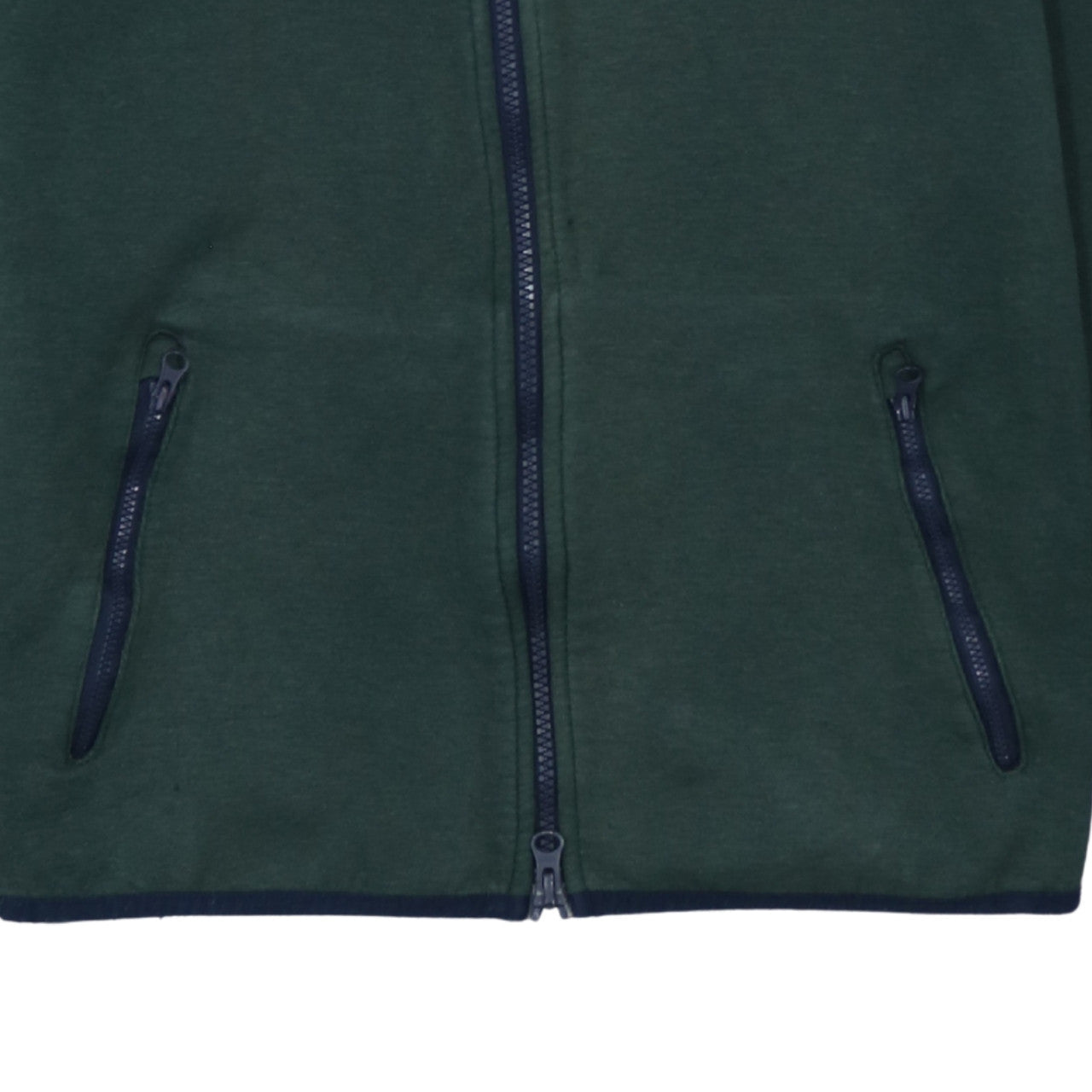 Nike Men's Green Full Zip Hoodie Size S Sportswear Cotton Blend