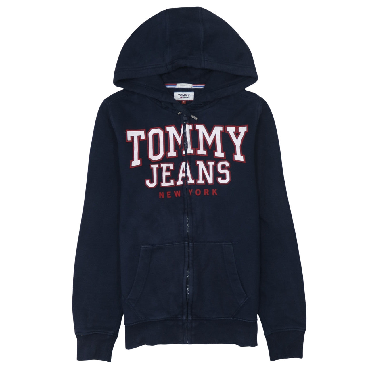 Tommy Jeans Men's Blue Full Zip Hoodie S Regular Fit