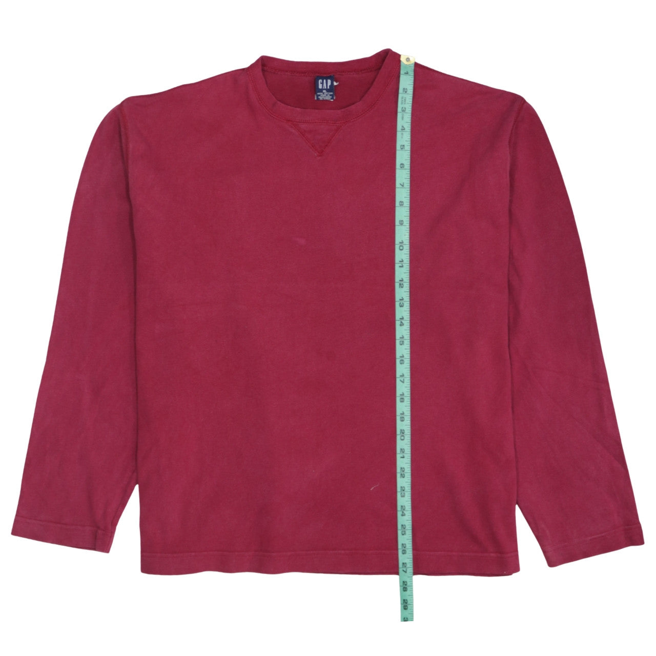 GAP Mens Red Cotton Crew Neck Pullover Sweatshirt XL