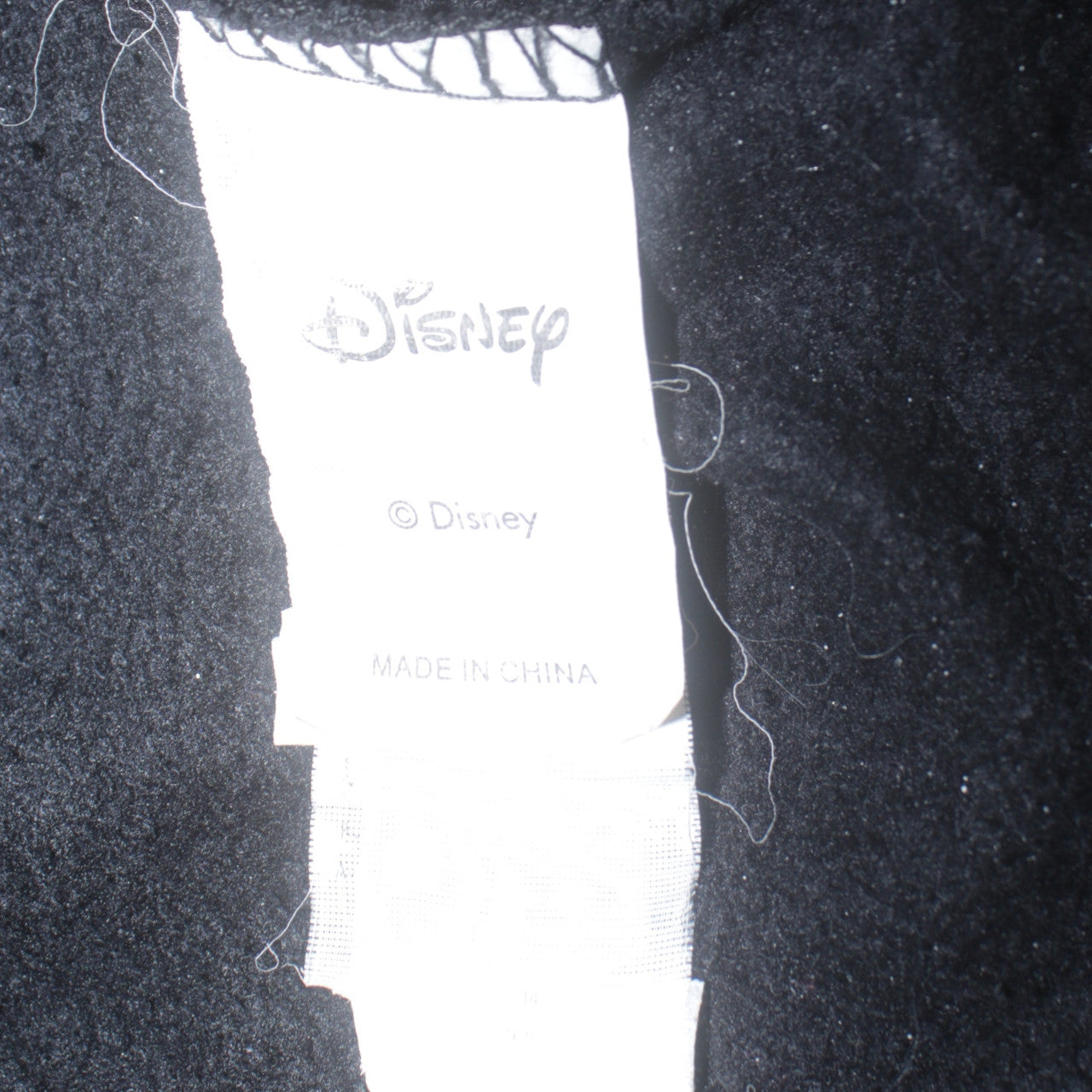 Disney Women's Black Mickey Mouse Hooded Pullover Sweatshirt Size M
