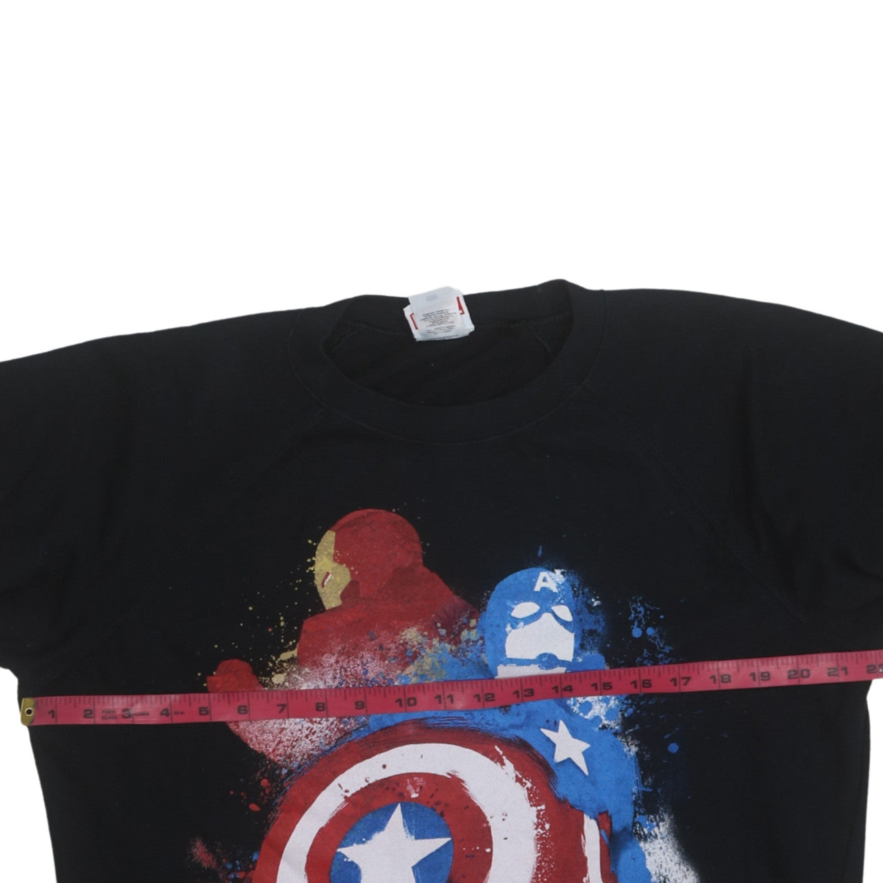 Marvel Civil War Captain America Black Men's 2XL Pullover Sweatshirt