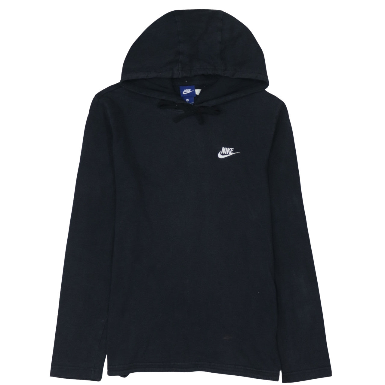 Nike Men's Black Pullover Hoodie Small Regular Fit Cotton