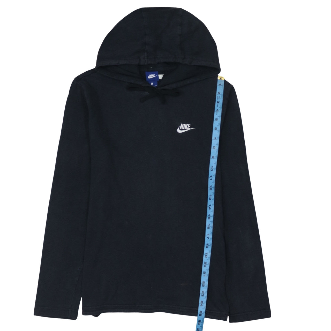 Nike Men's Black Pullover Hoodie Small Regular Fit Cotton