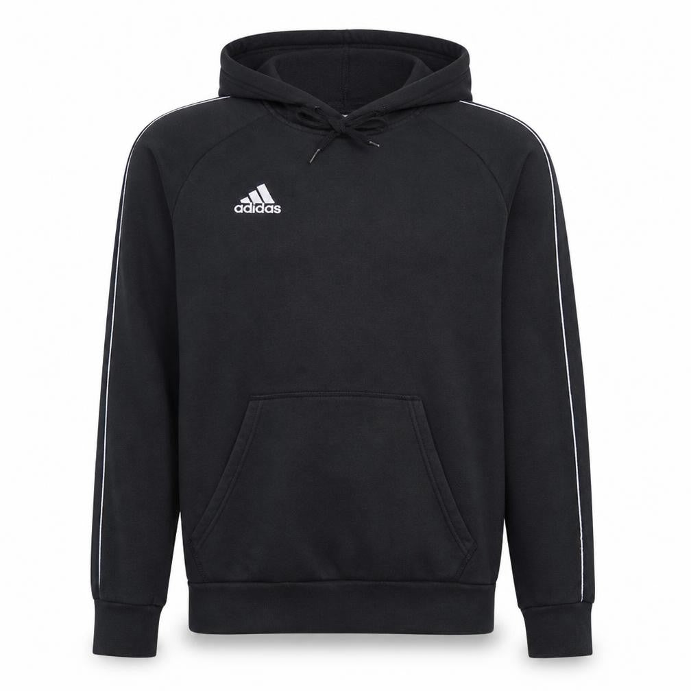 adidas Men's Black Small Pullover Hoodie Fleece Sweatshirt