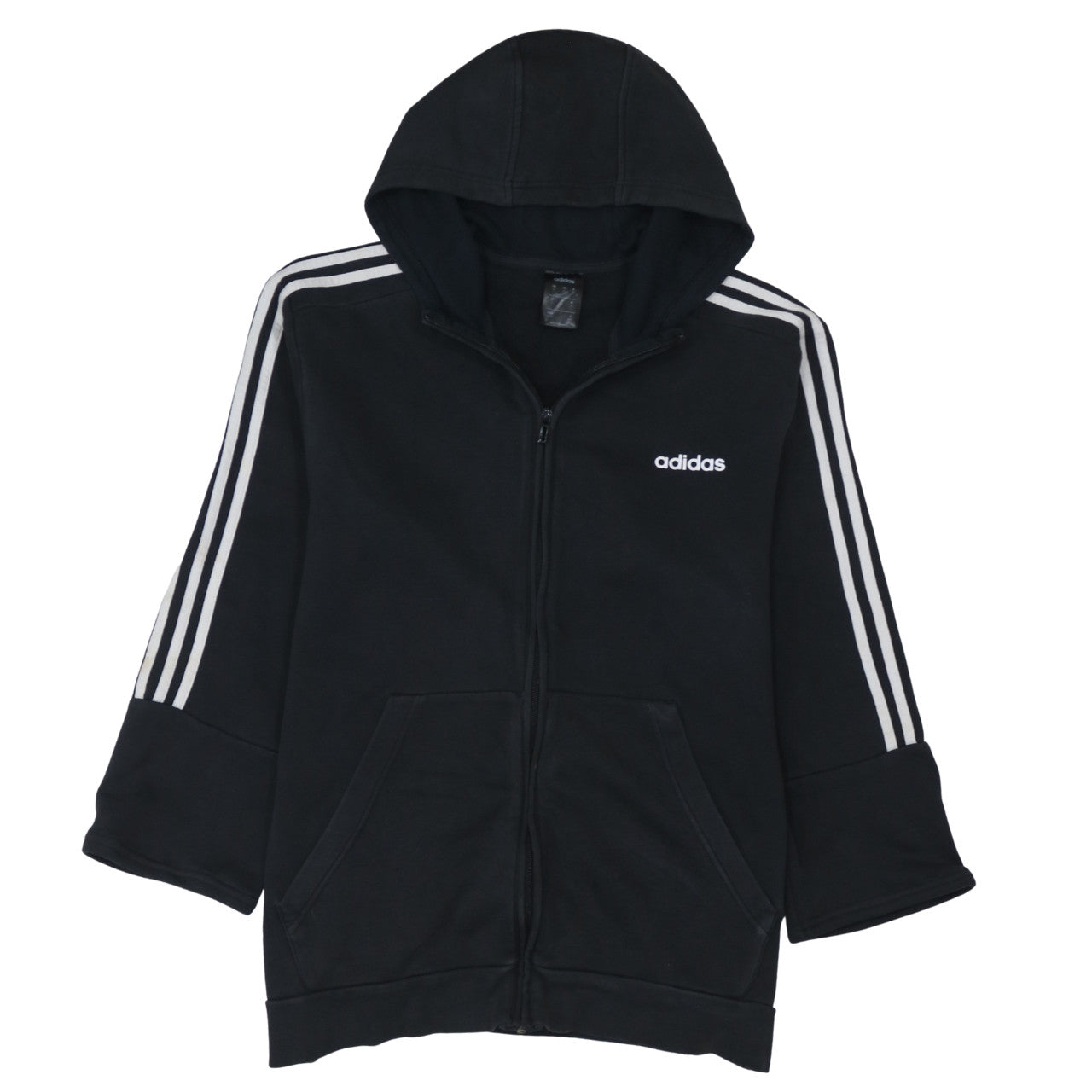 adidas Men's Black XL Full Zip Hoodie Sweatshirt
