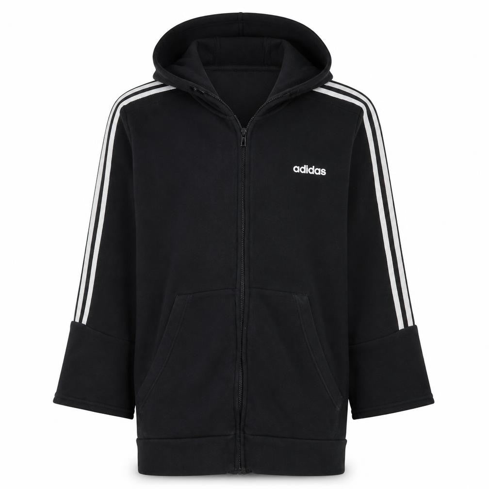 adidas Men's Black XL Full Zip Hoodie Sweatshirt