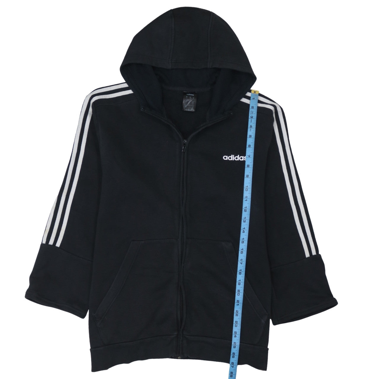 adidas Men's Black XL Full Zip Hoodie Sweatshirt
