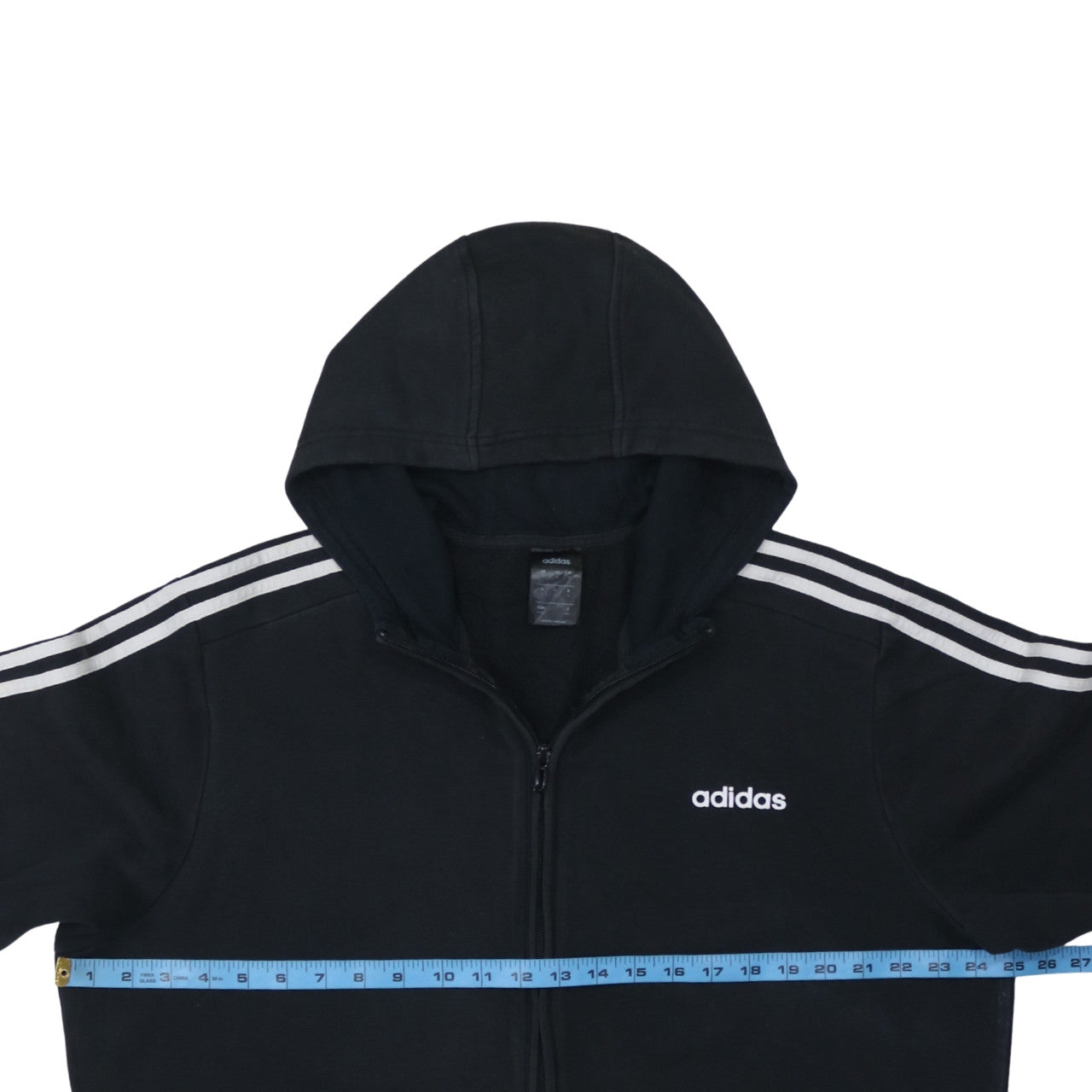 adidas Men's Black XL Full Zip Hoodie Sweatshirt
