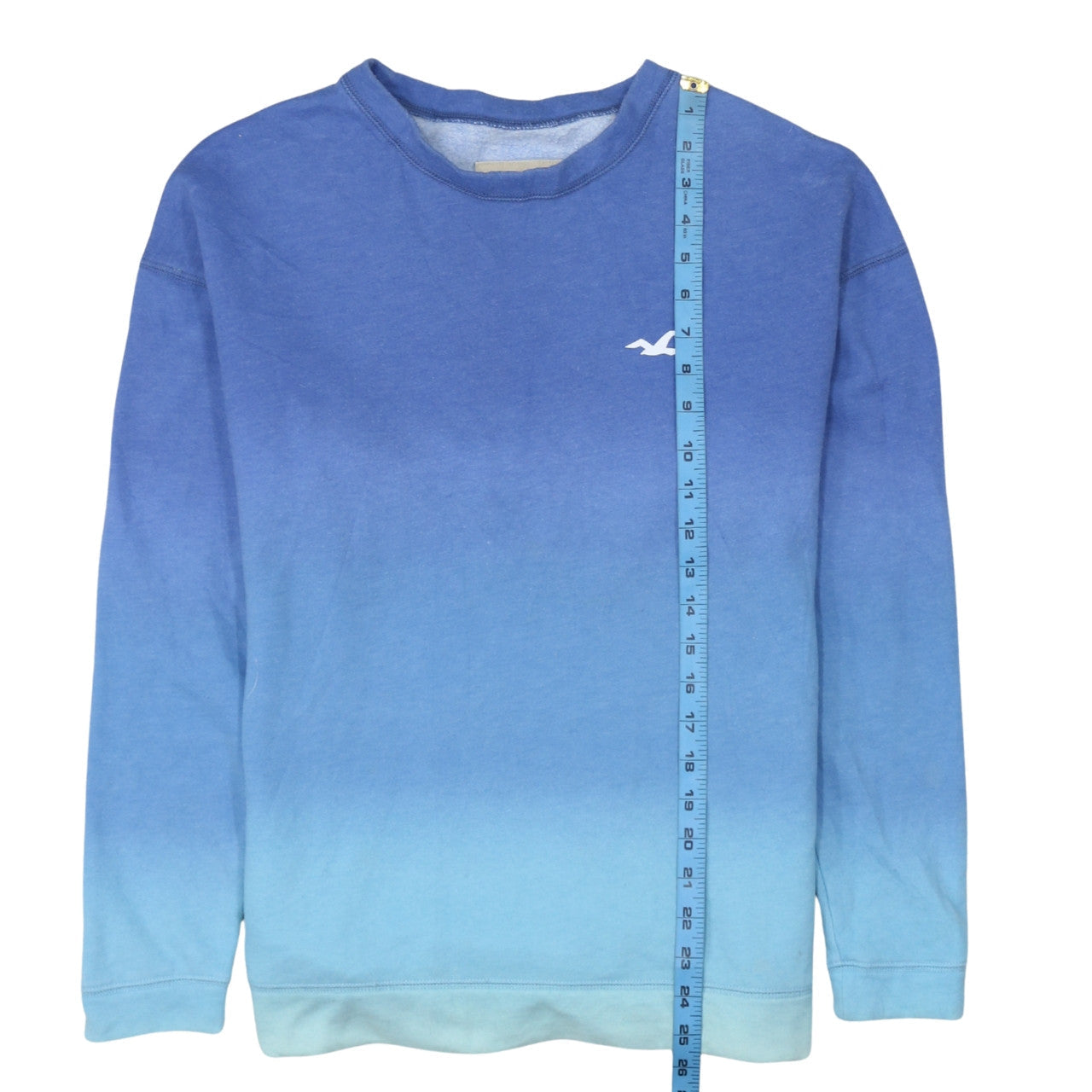 Hollister Men Blue XS Pullover Crew Neck Fleece Sweatshirt
