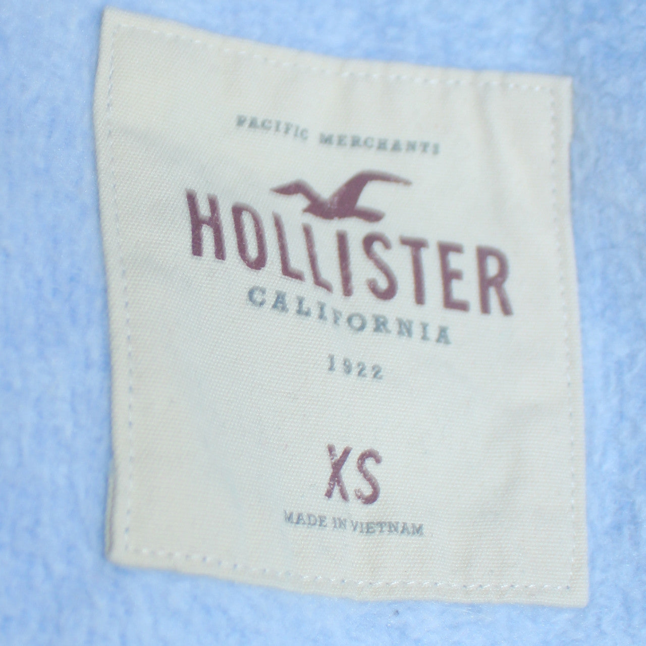 Hollister Men Blue XS Pullover Crew Neck Fleece Sweatshirt