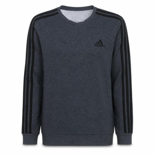 Adidas Men's Grey Crew Neck Pullover Sweatshirt Size S