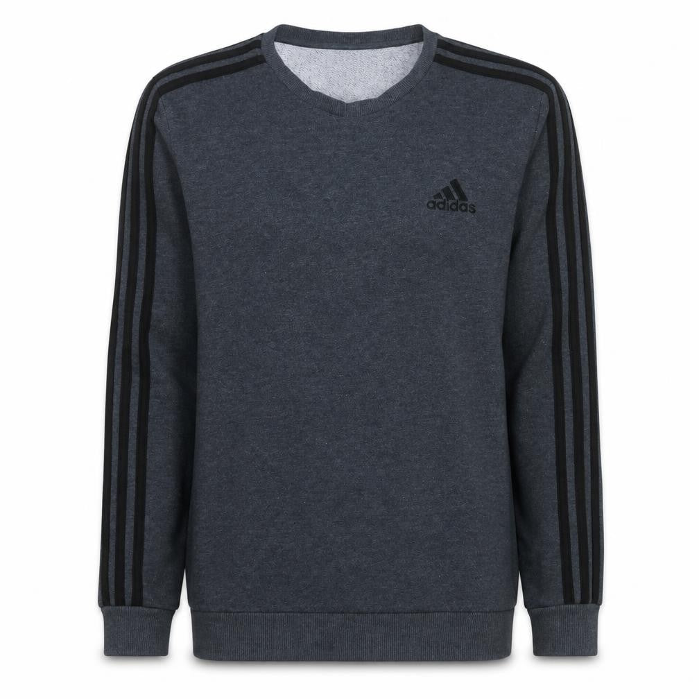 Adidas Men's Grey Crew Neck Pullover Sweatshirt Size S
