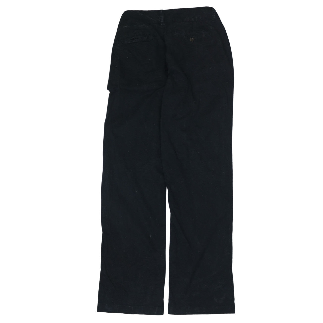Lee Women's Black Mid Rise Straight Leg Cotton Trousers M