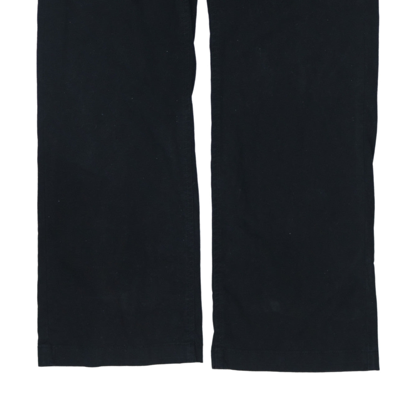 Lee Women's Black Mid Rise Straight Leg Cotton Trousers M