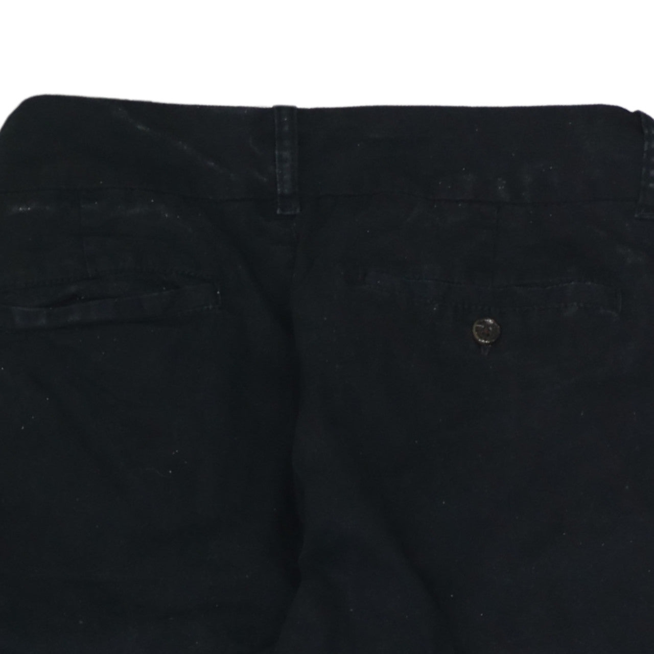 Lee Women's Black Mid Rise Straight Leg Cotton Trousers M