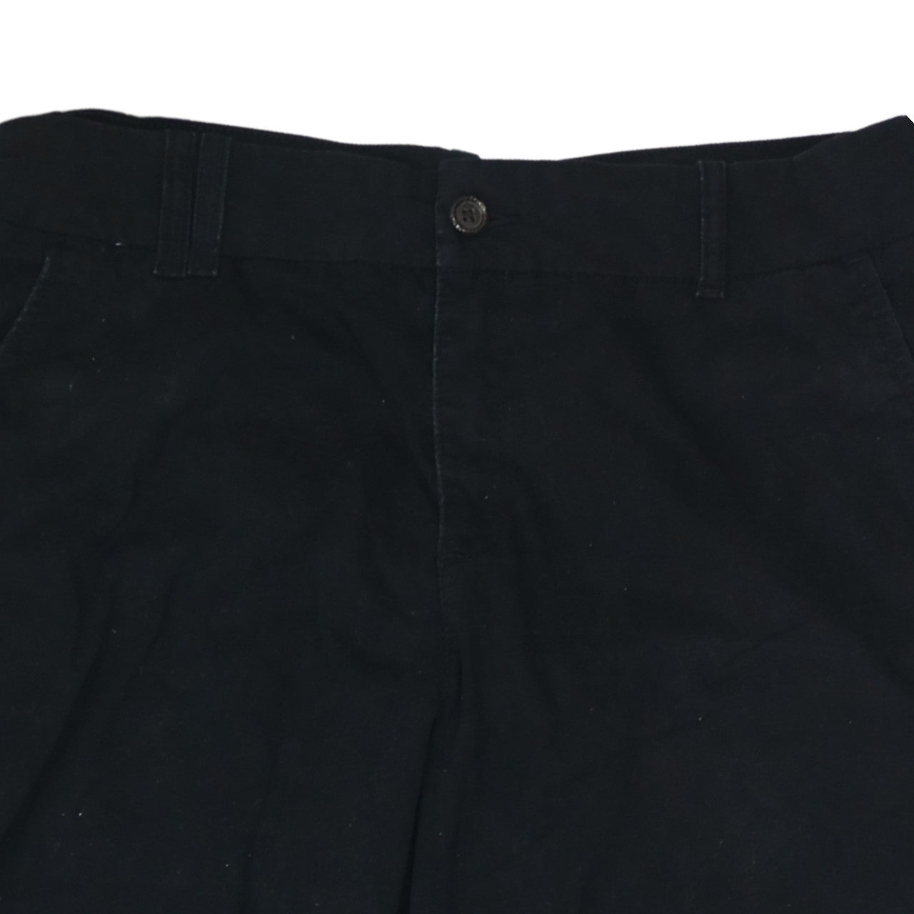 Lee Women's Black Mid Rise Straight Leg Cotton Trousers M