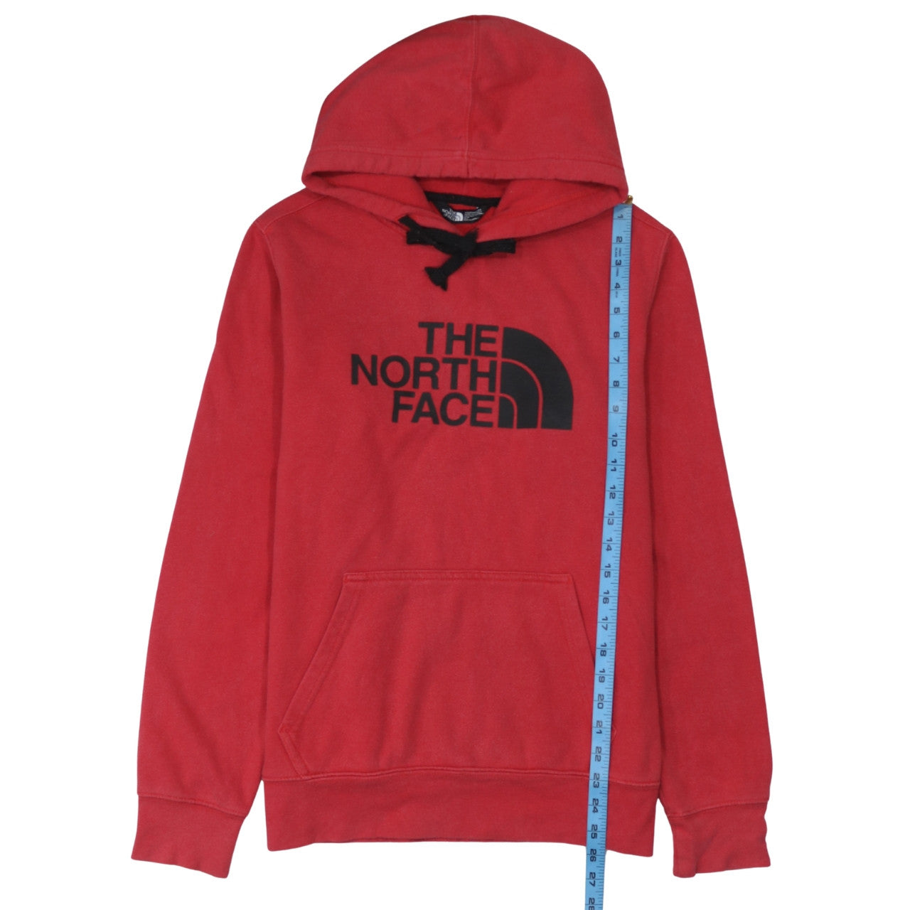 The North Face Men's Red Small Pullover Hoodie Graphic Fleece