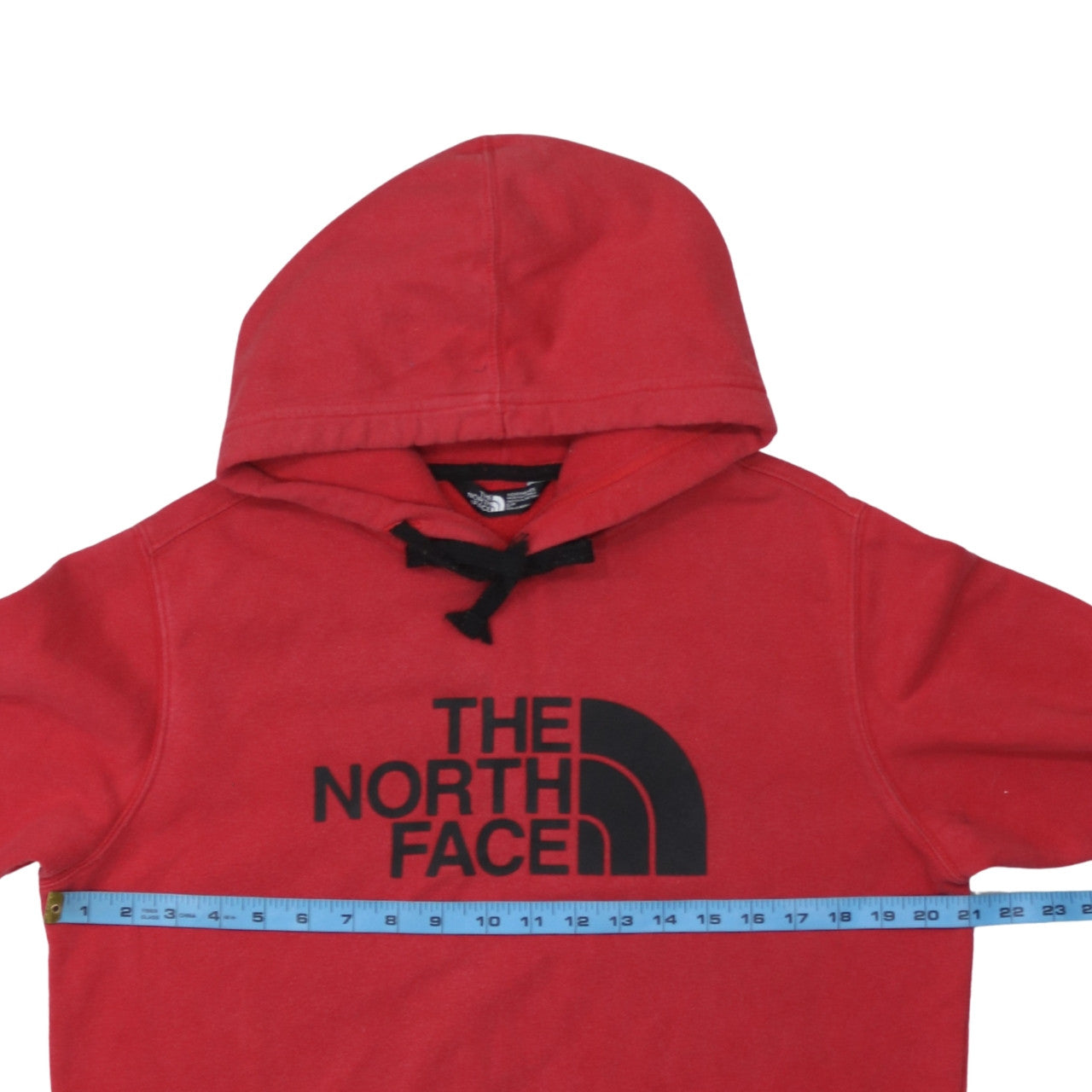 The North Face Men's Red Small Pullover Hoodie Graphic Fleece