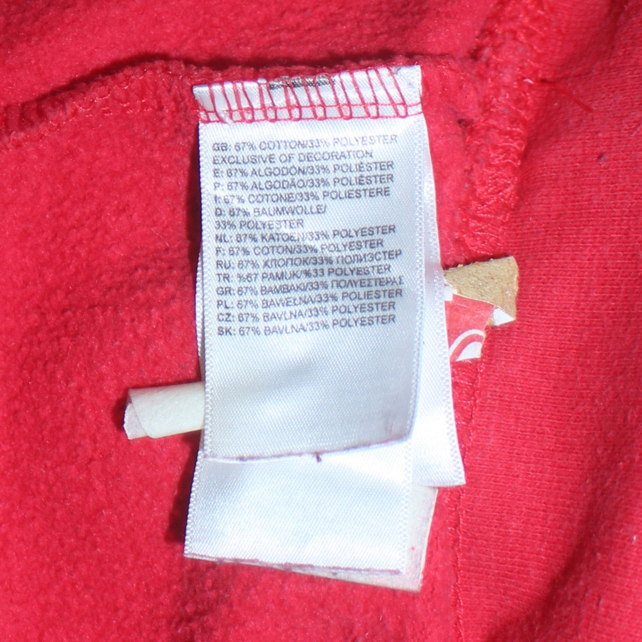 The North Face Men's Red Small Pullover Hoodie Graphic Fleece