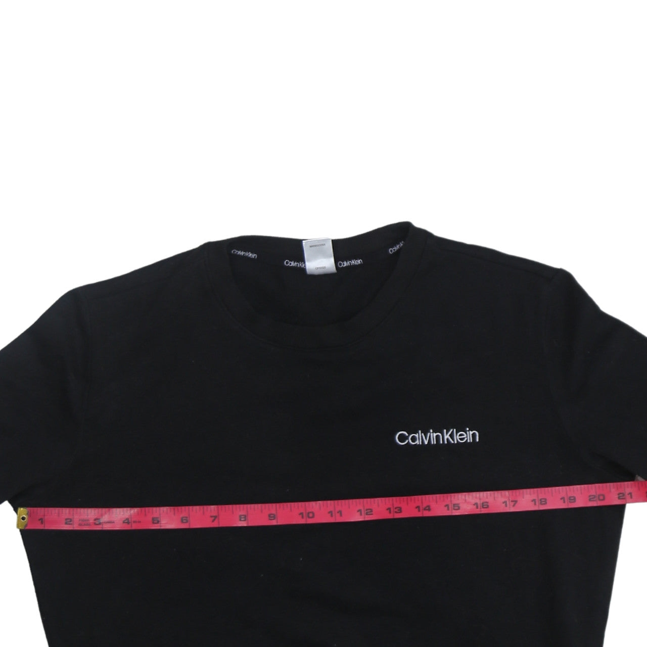 Calvin Klein Mens Black Crew Neck Pullover Sweatshirt Size S
