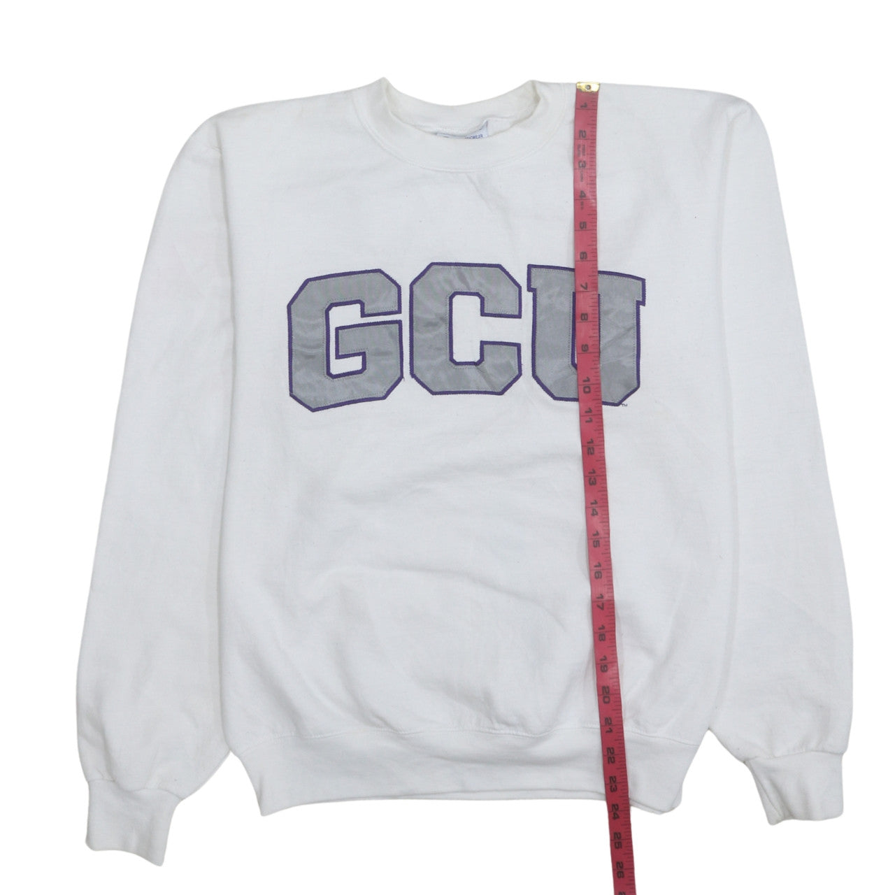 Champion Men's White GCU Logo Pullover Sweatshirt Size S