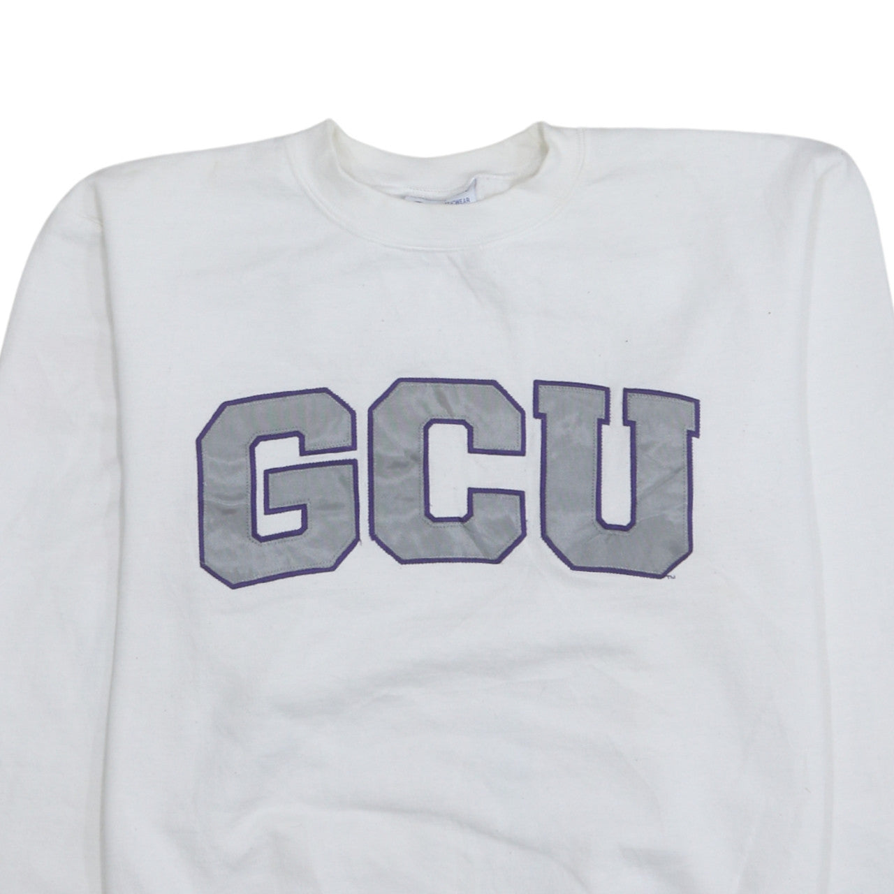 Champion Men's White GCU Logo Pullover Sweatshirt Size S