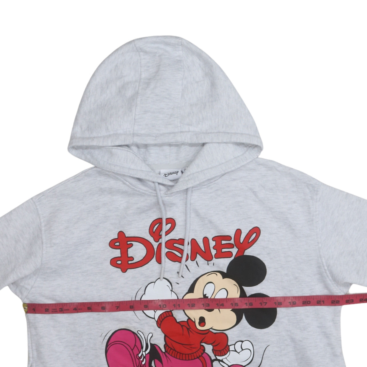 Disney Womens Grey Hoodie Mickey Mouse Graphic Size M 12/14