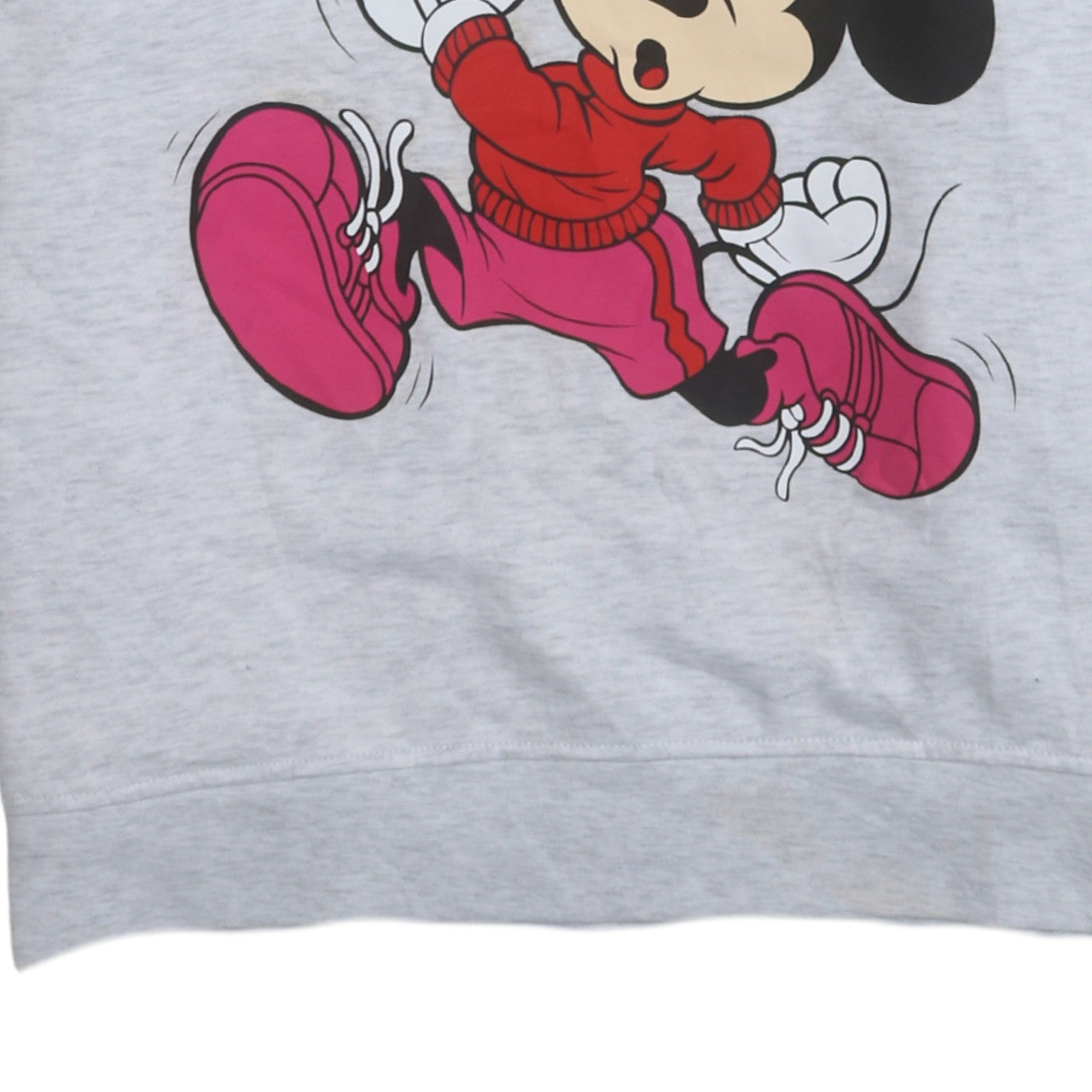 Disney Womens Grey Hoodie Mickey Mouse Graphic Size M 12/14