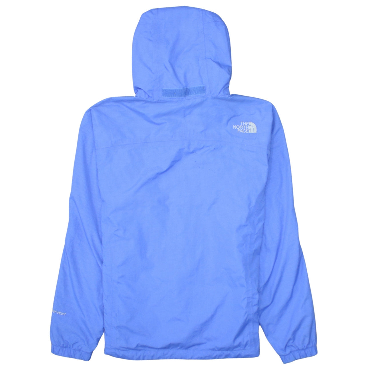 The North Face Women Blue Hooded Waterproof Rain Coat Jacket L