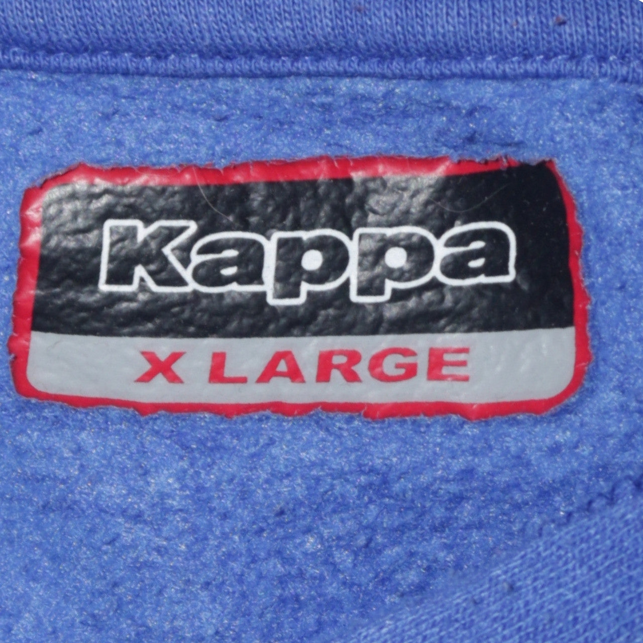 Kappa Men's Blue XL Pullover Hoodie with Logo Tape Sleeves