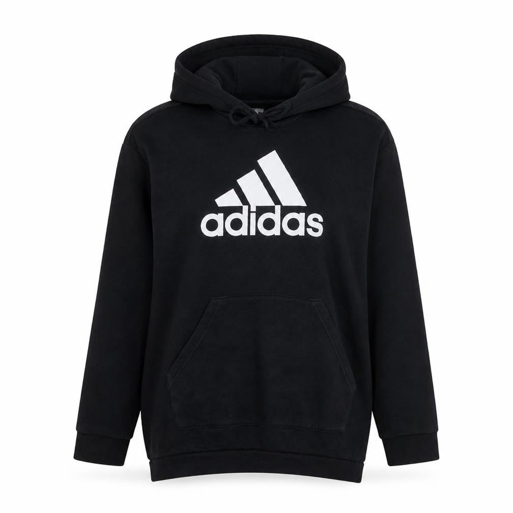 Adidas Women's Black Pullover Hoodie Medium Logo Fleece Sweatshirt