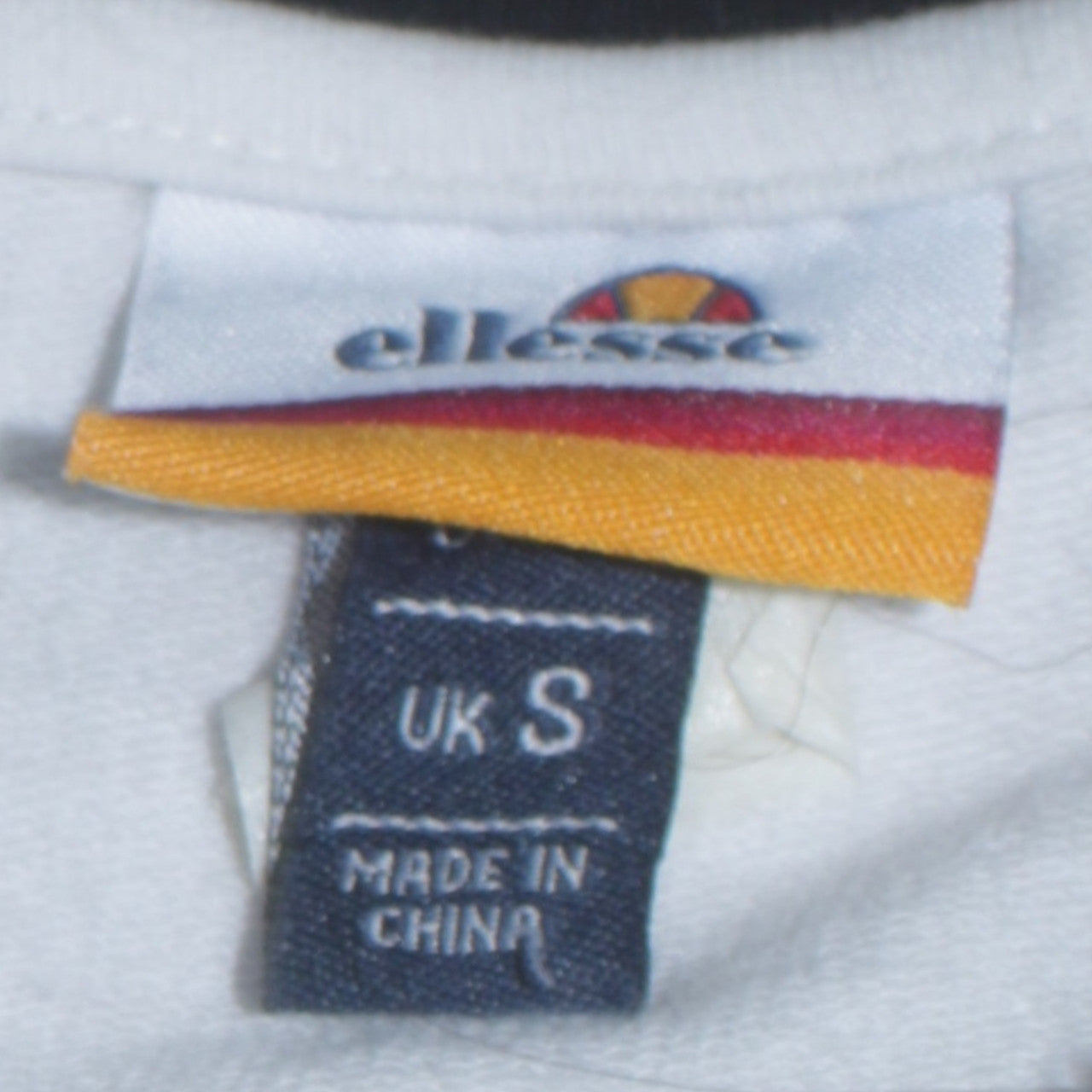 Ellesse Men’s White Small 1/2 Zip Hoodie with Logo Detail