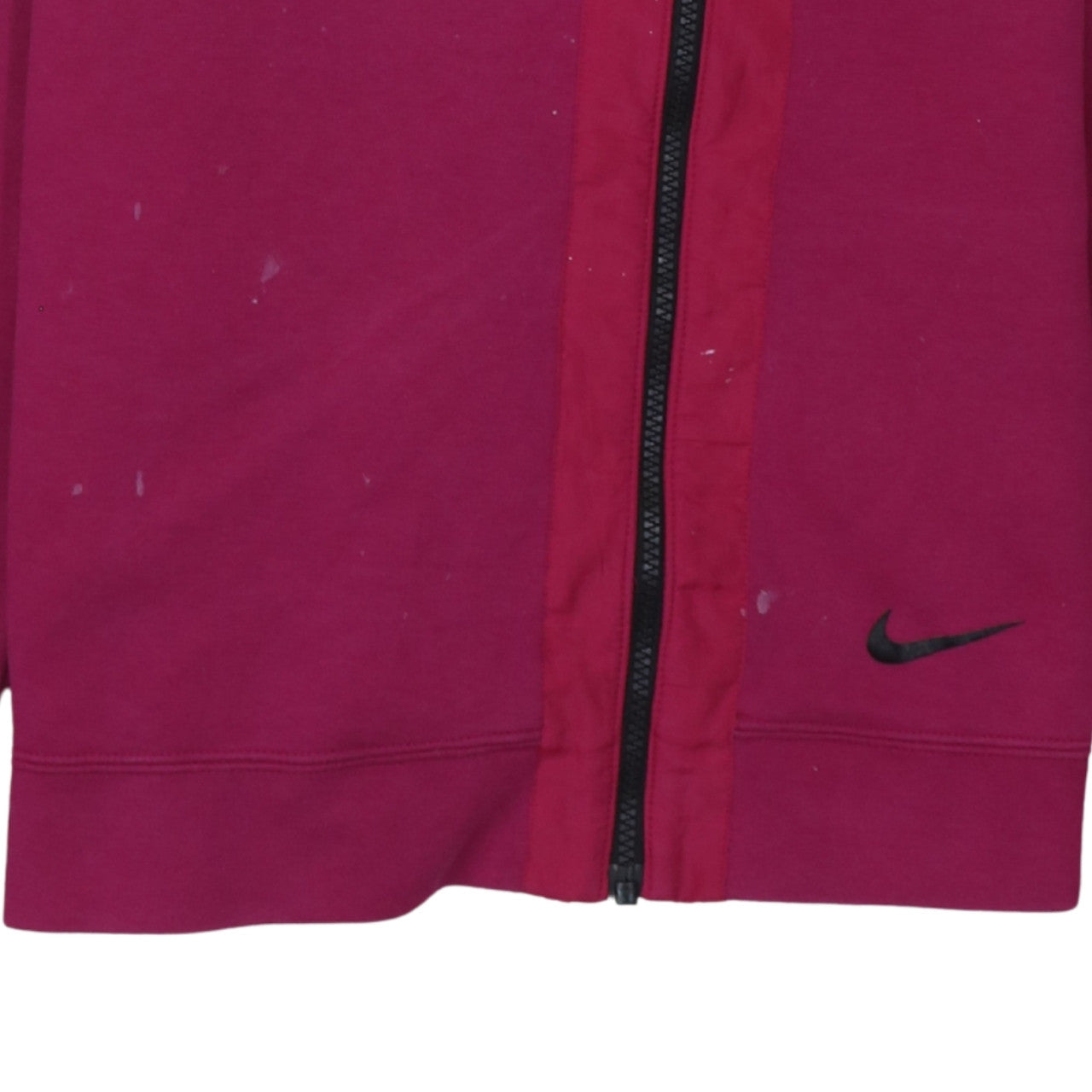 Nike Women's Pink Full Zip Hoodie Sweatshirt Size S Cotton Blend