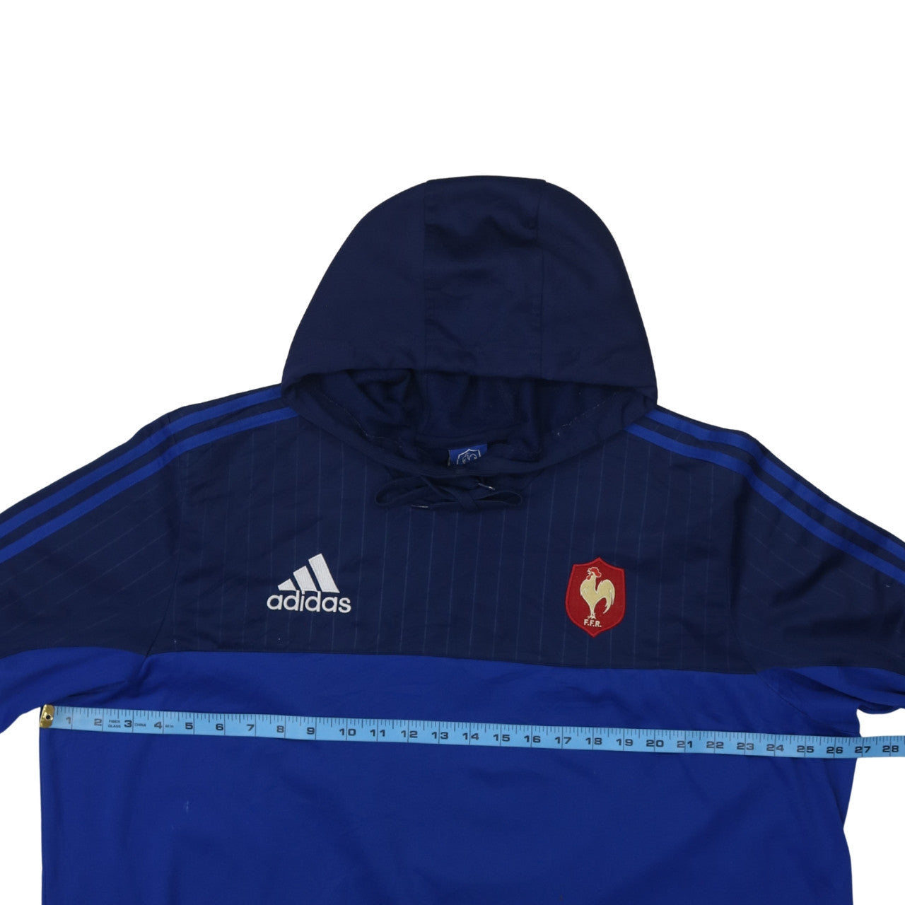 Adidas Men’s Blue 2XL Pullover Hoodie France Rugby FFR Logo