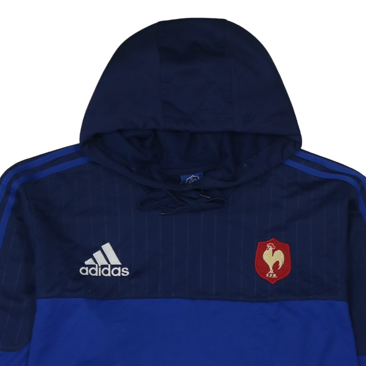 Adidas Men’s Blue 2XL Pullover Hoodie France Rugby FFR Logo