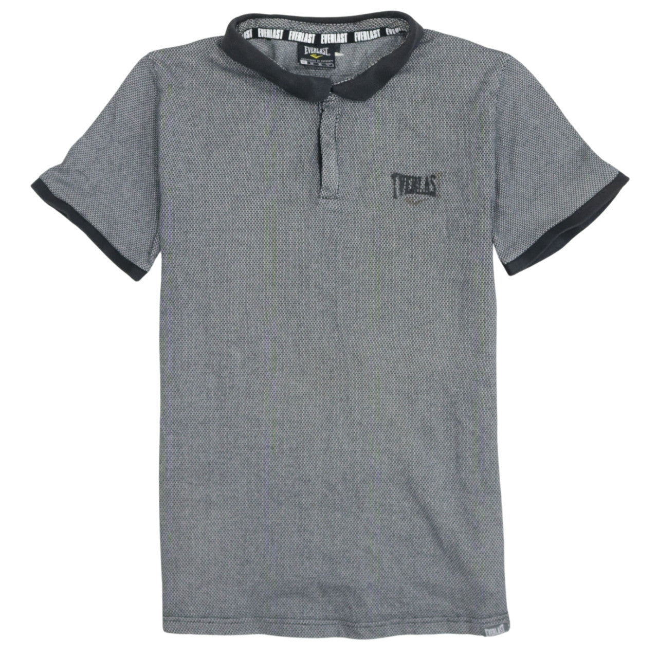 Everlast Men's Grey Short Sleeve Polo Shirt Size M Casual Sportswear