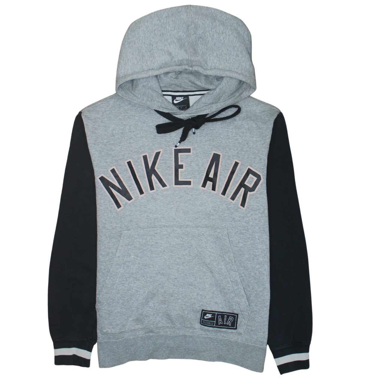 Nike Air Men's Grey Pullover Hoodie S Regular Fit Sports Fleece