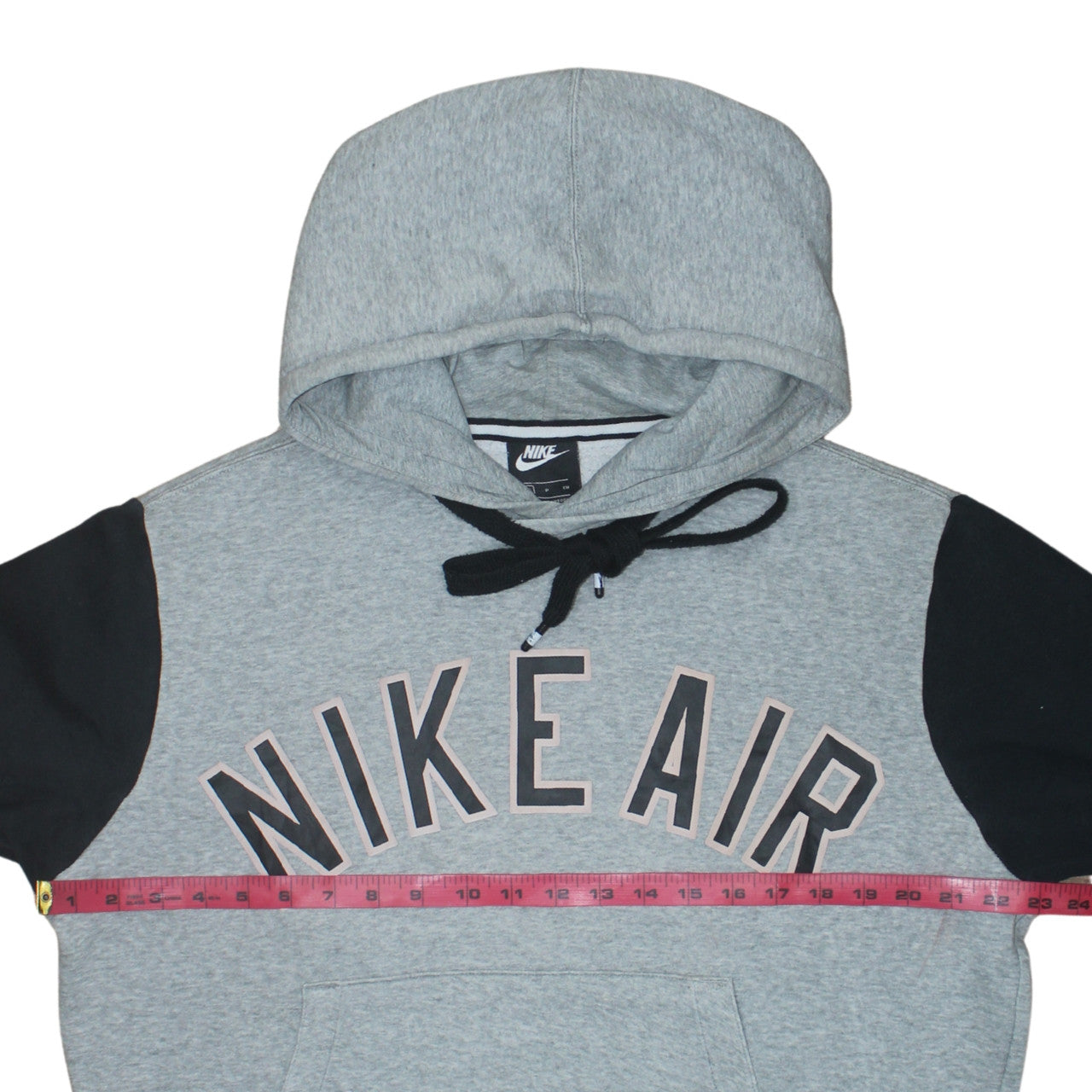 Nike Air Men's Grey Pullover Hoodie S Regular Fit Sports Fleece