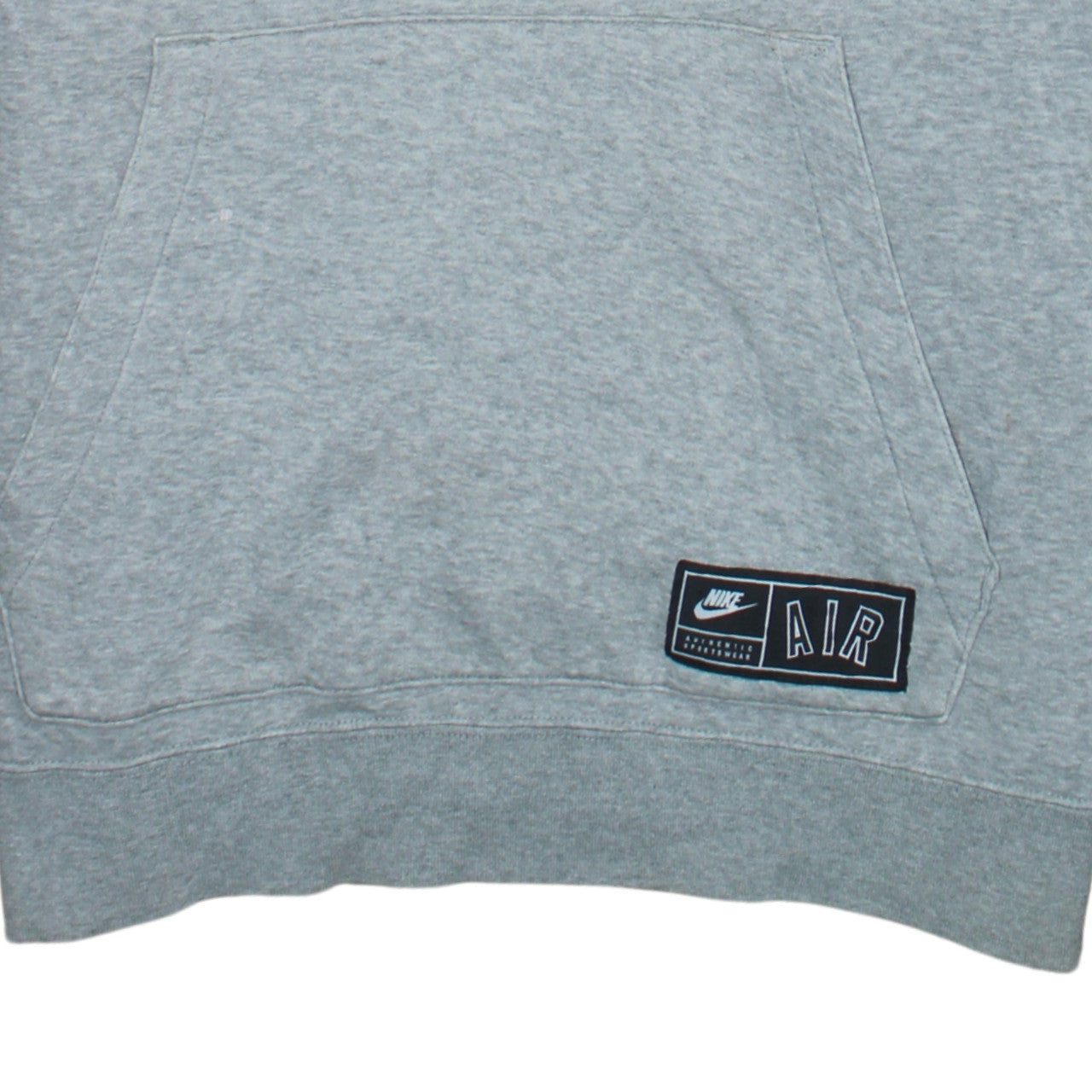 Nike Air Men's Grey Pullover Hoodie S Regular Fit Sports Fleece