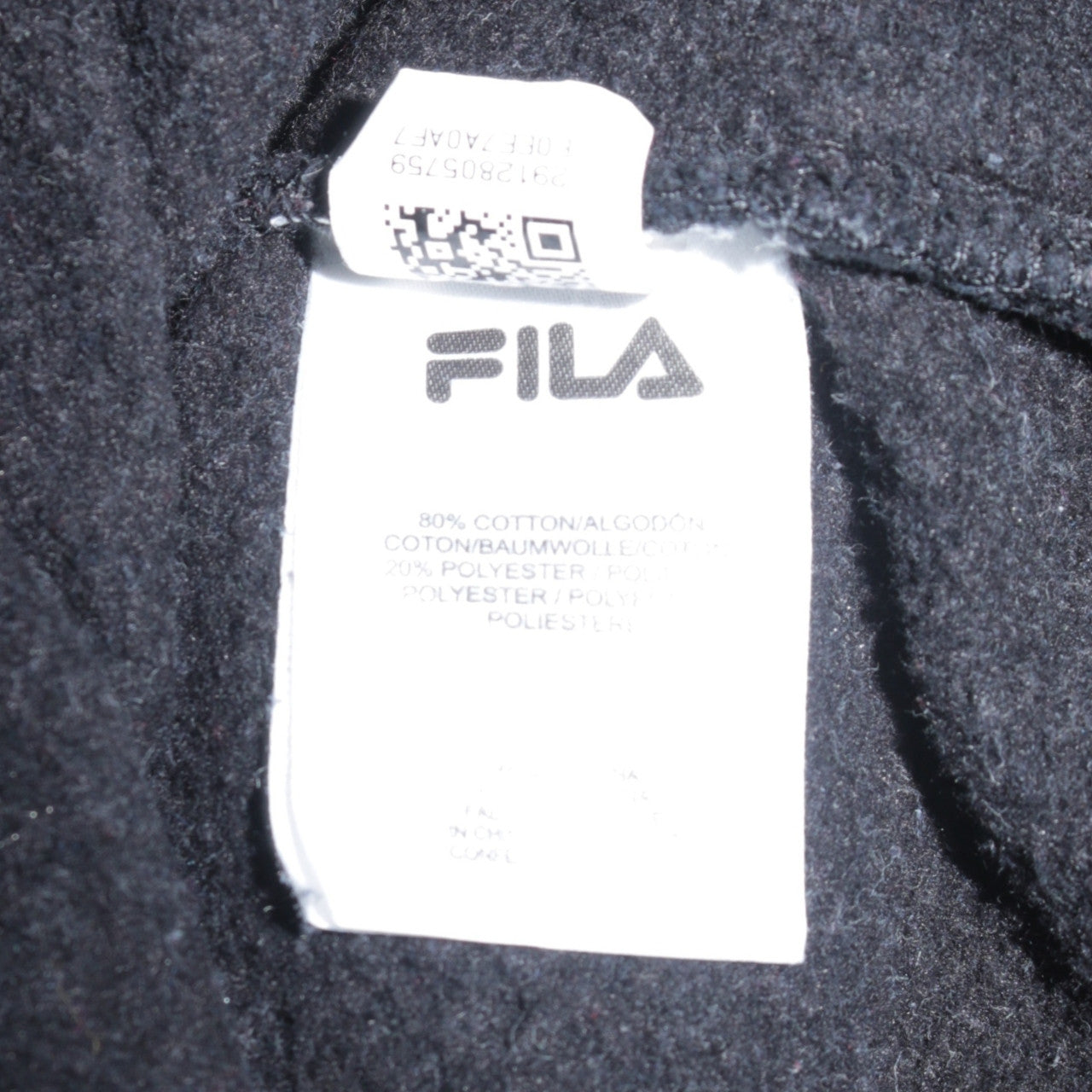 FILA Men's Blue Half Zip Hoodie Size S Logo Sportswear