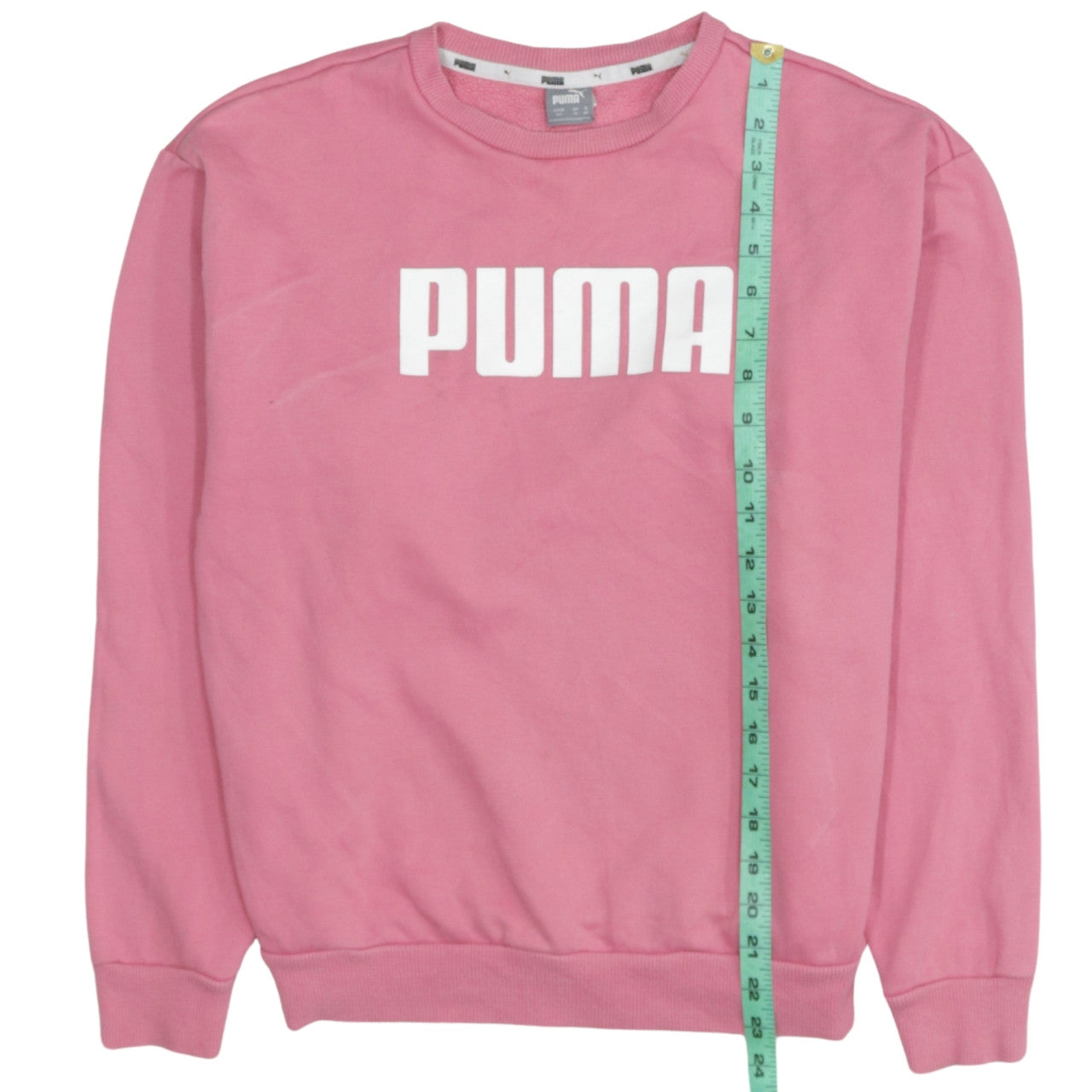 Puma Women Pink Crew Neck Pullover Sweatshirt UK 10