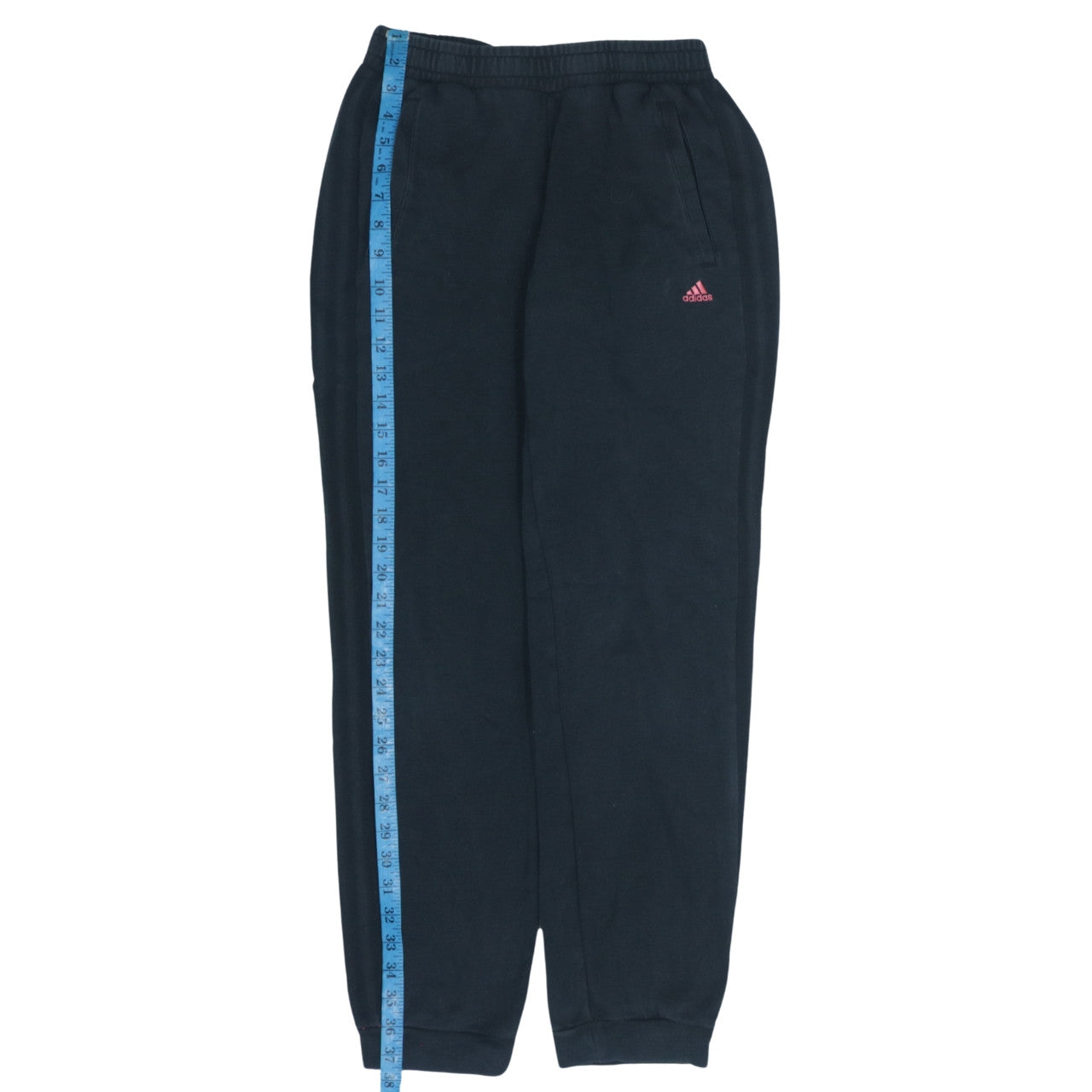 Adidas Women’s Black Joggers M Fleece Elastic Waist Athletic Trousers