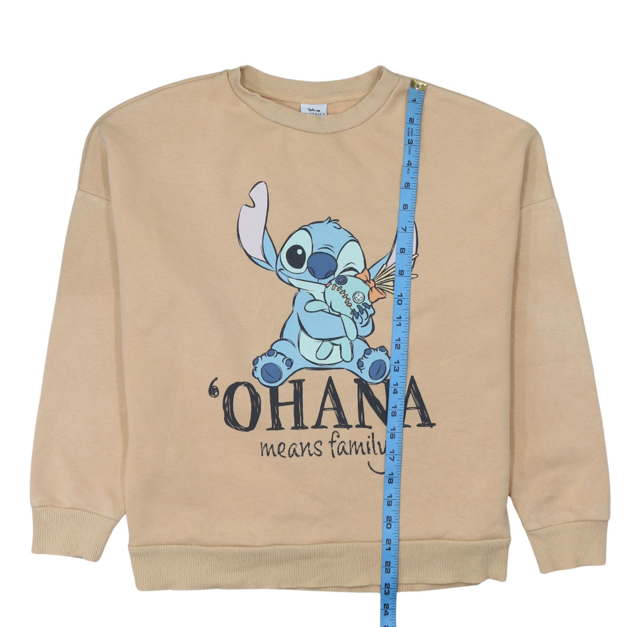 Disney Classics at George Women Beige Stitch Sweatshirt Size 8-10