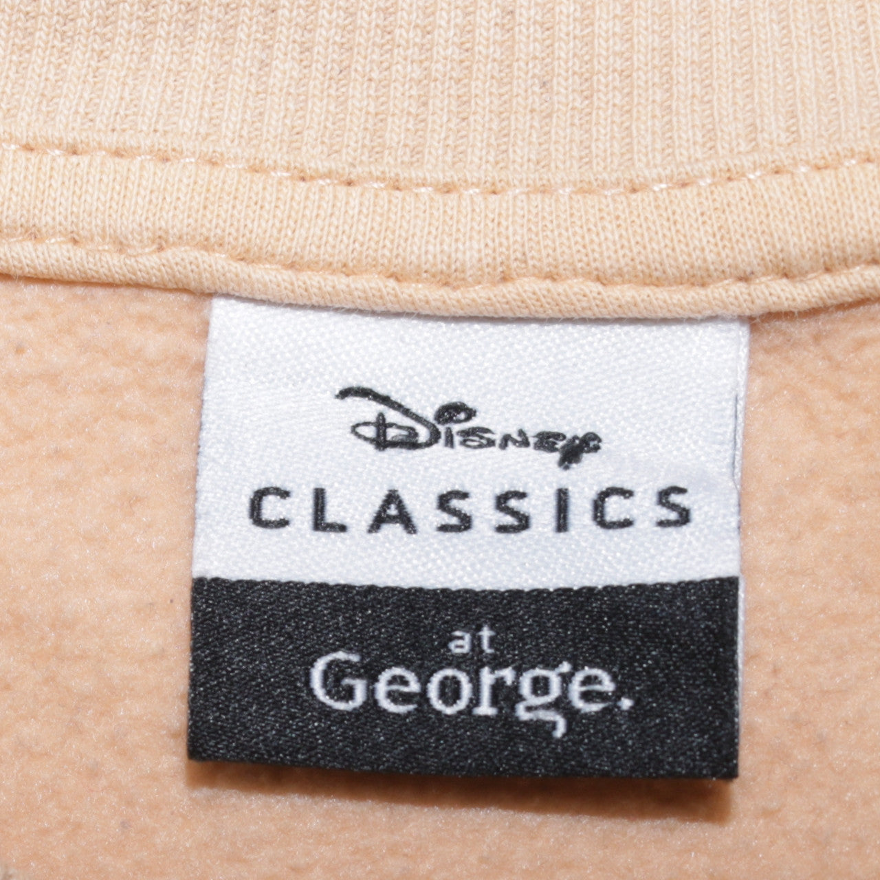 Disney Classics at George Women Beige Stitch Sweatshirt Size 8-10