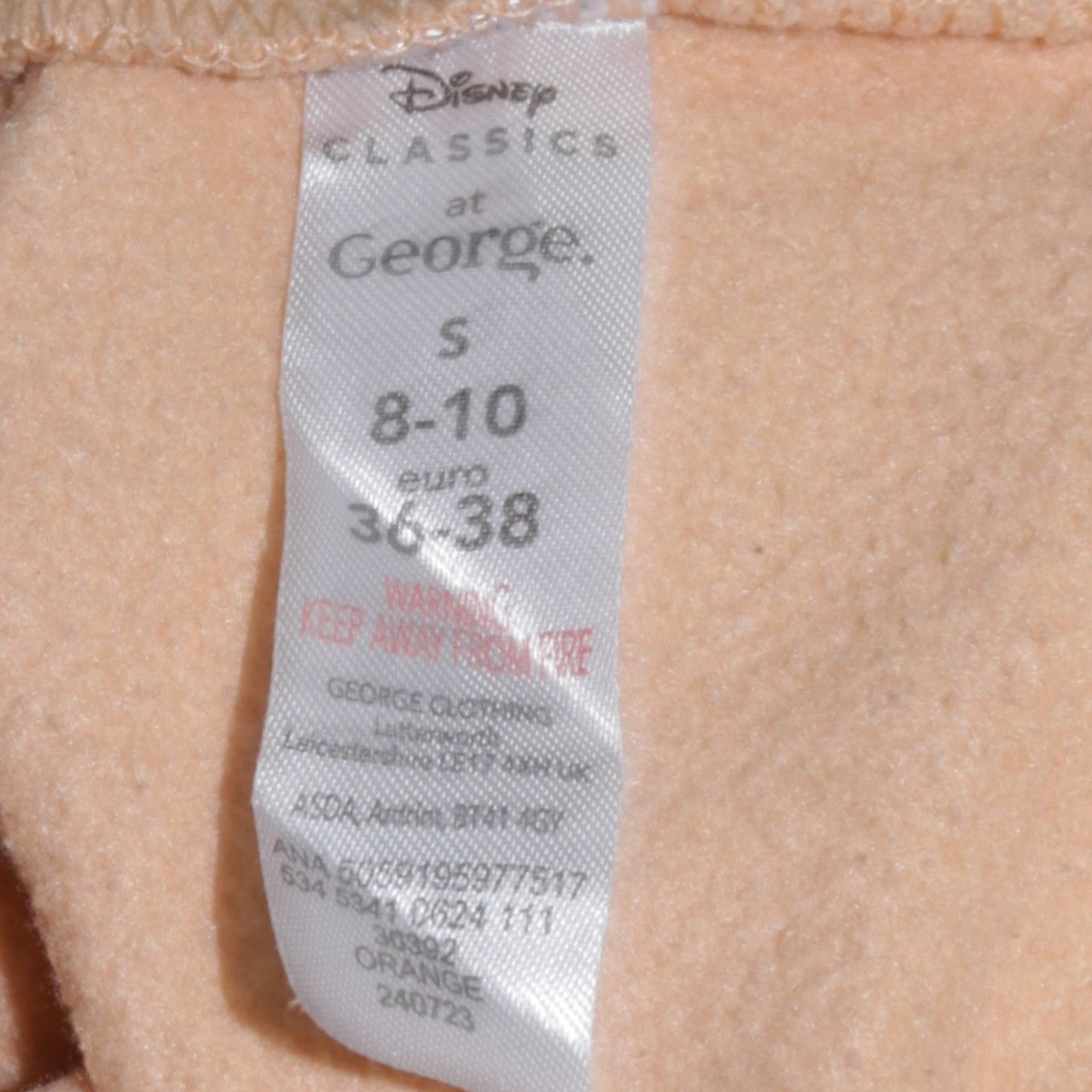 Disney Classics at George Women Beige Stitch Sweatshirt Size 8-10