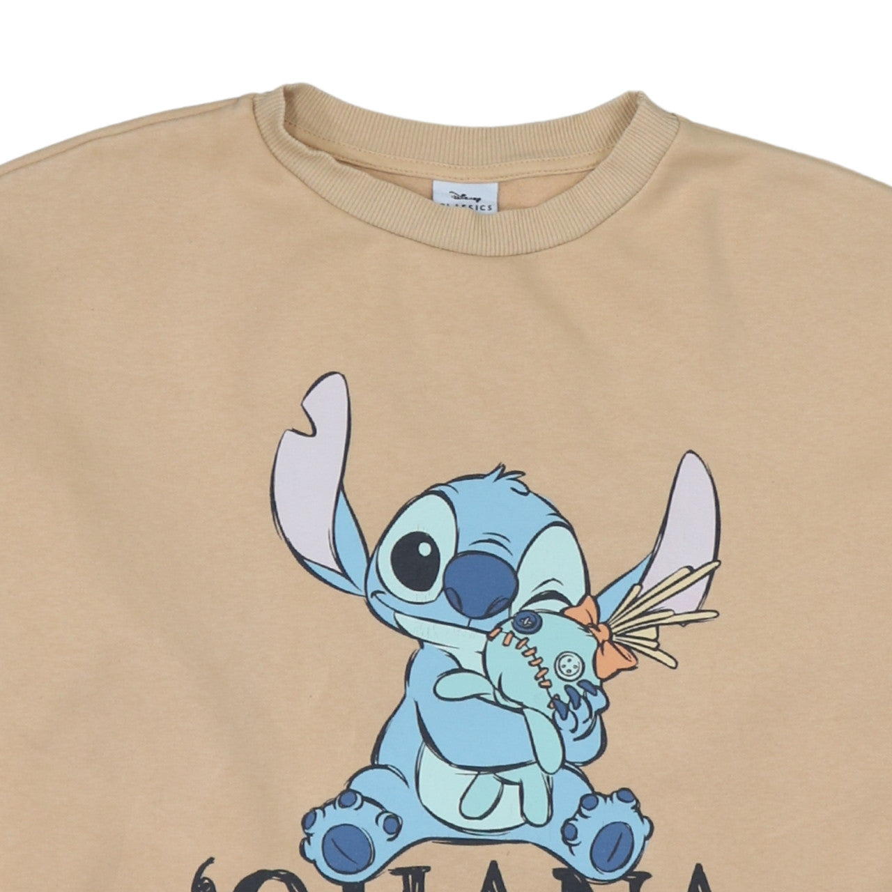 Disney Classics at George Women Beige Stitch Sweatshirt Size 8-10