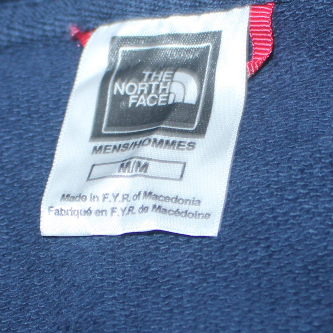 The North Face Men's Blue Pullover Hoodie Medium Logo Cotton