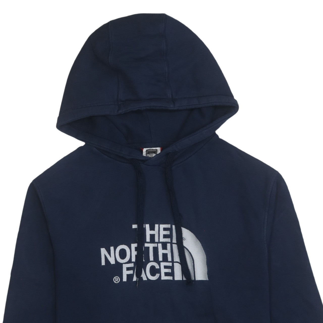 The North Face Men's Blue Pullover Hoodie Medium Logo Cotton