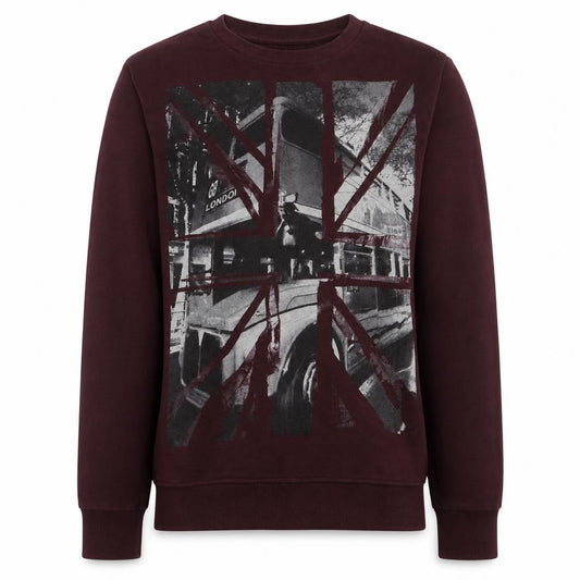 Cedar Wood State Men's Brown XS London Graphic Print Sweatshirt