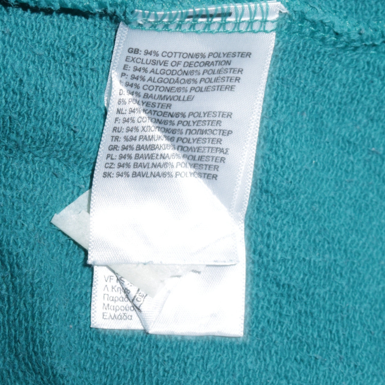 The North Face Women Teal Pullover Hoodie L Regular Fit Cotton Blend